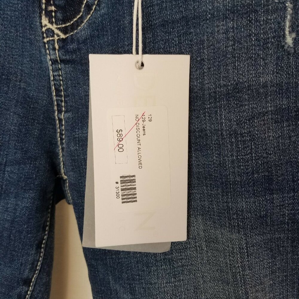 Dear John Women's Size 25 Jeans Gisele High Waisted Skinny Raw Hem Step Hem - Picture 7 of 10